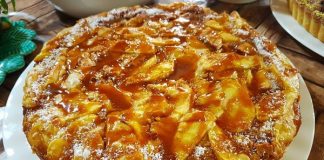 Recette Gâteau Aux Pommes et Caramel Beurré Salé
