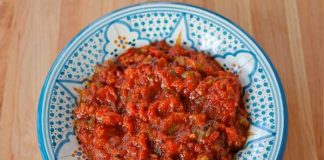 Recette Salade Marocaine de Taktouka (Tomates et Poivrons)