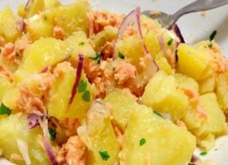 Recette de Salade de Pommes de Terre au Saumon WW