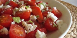 Recette Salade Tomates Basilic et Mozzarella