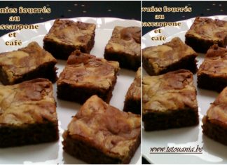 Recette Brownies Moelleux aux Mascarpone et au Café